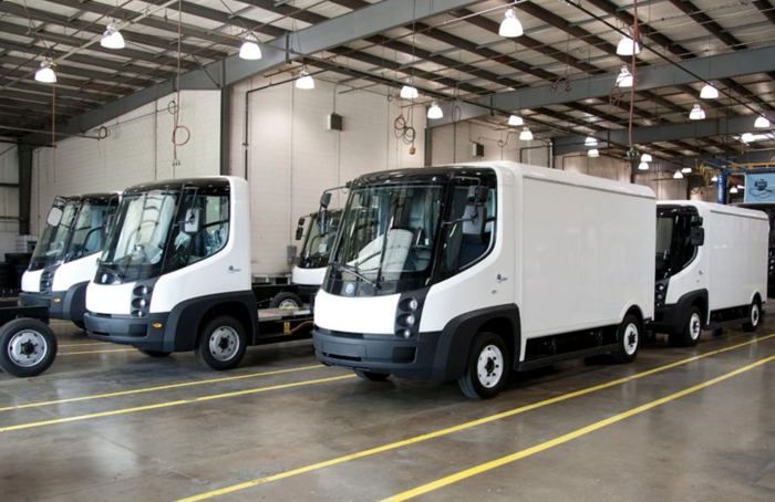 Flotte de véhicules utilitaires électriques